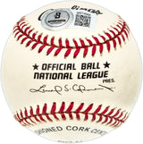 Keith Hernandez Autographed Official NL Baseball New York Mets "86 World Champs" Beckett BAS QR #BN14966