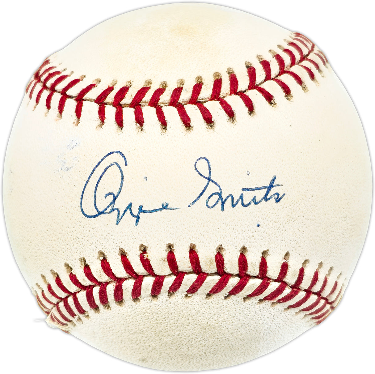 Ozzie Smith Autographed Official NL Baseball St. Louis Cardinals Beckett BAS QR #BN14970