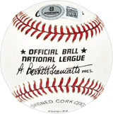 Mike Schmidt Autographed Official NL Baseball Philadelphia Phillies Beckett BAS QR #BN14995