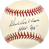 Richie Ashburn Autographed Official NL Baseball Philadelphia Phillies "HOF 95" Beckett BAS QR #BN14998