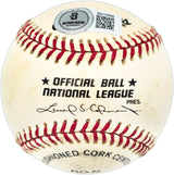 Richie Ashburn Autographed Official NL Baseball Philadelphia Phillies "HOF 95" Beckett BAS QR #BN14998