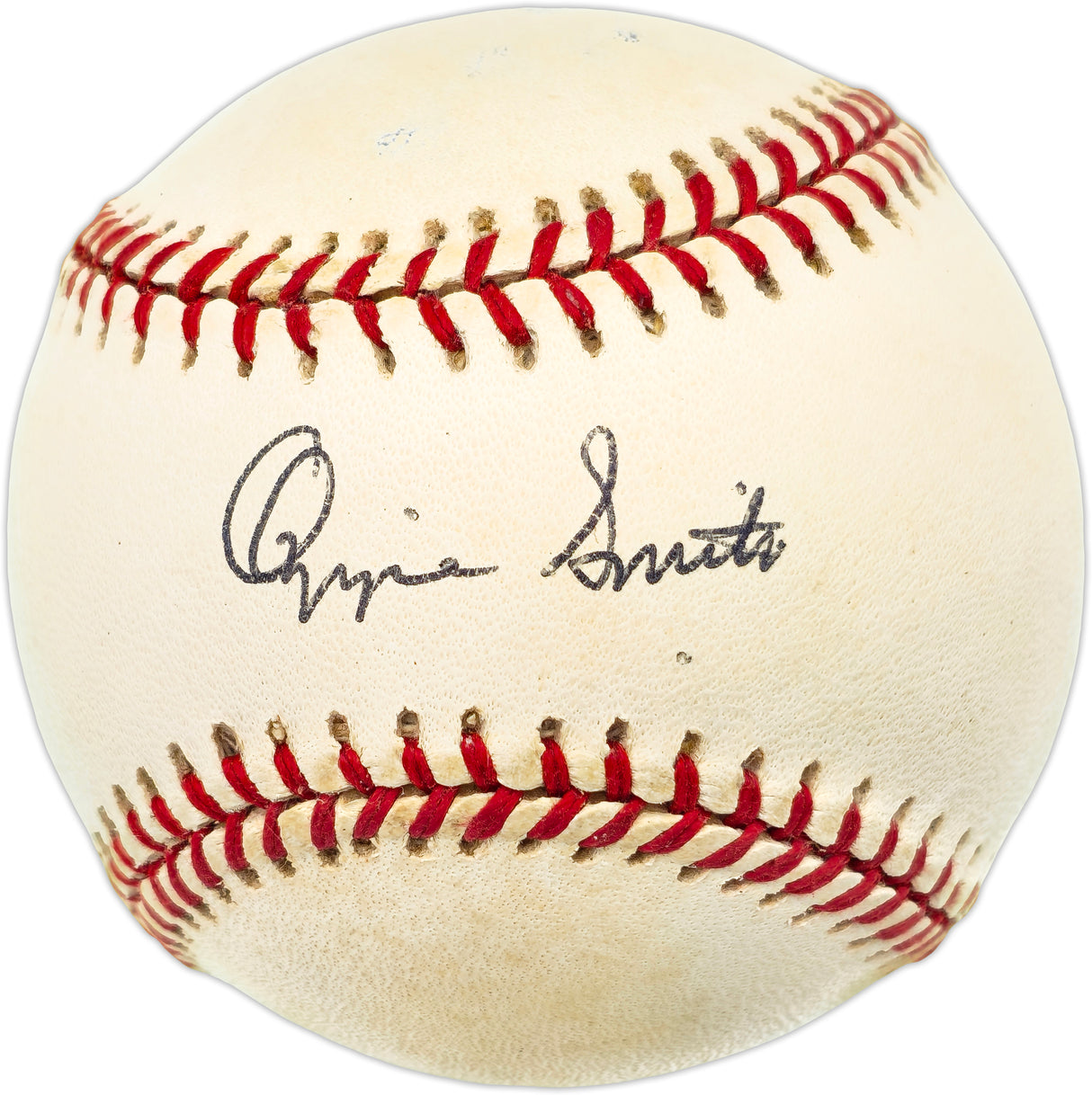 Ozzie Smith Autographed Official NL Baseball St. Louis Cardinals Beckett BAS QR #BN15015