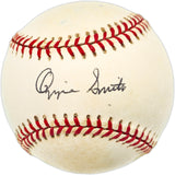 Ozzie Smith Autographed Official NL Baseball St. Louis Cardinals Beckett BAS QR #BN15015