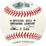 Mike Schmidt Autographed Official NL Baseball Philadelphia Phillies Beckett BAS QR #BN15025