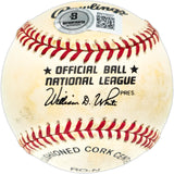 Warren Spahn Autographed Official NL Baseball Milwaukee Braves Beckett BAS QR #BN15027