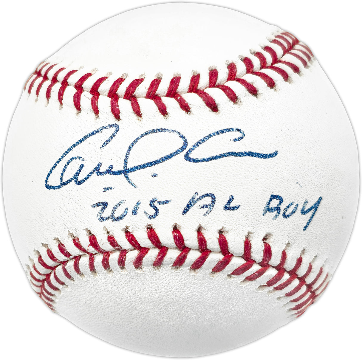 Carlos Correa Autographed Official MLB Baseball Houston Astros "2015 AL ROY" MLB Holo #JB663484