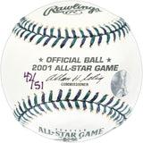 Ichiro Suzuki Autographed Official 2001 All Star Game Logo Baseball Seattle Mariners Signed in Kanji (Smudged) IS Holo SKU #237367