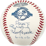 Roger Clemens Autographed Official Yankees 100th Anniversary Baseball New York Yankees "Rocket 300 W/4,000K 6.13.03" TriStar Holo & #300/300 MLB Holo #MR351123