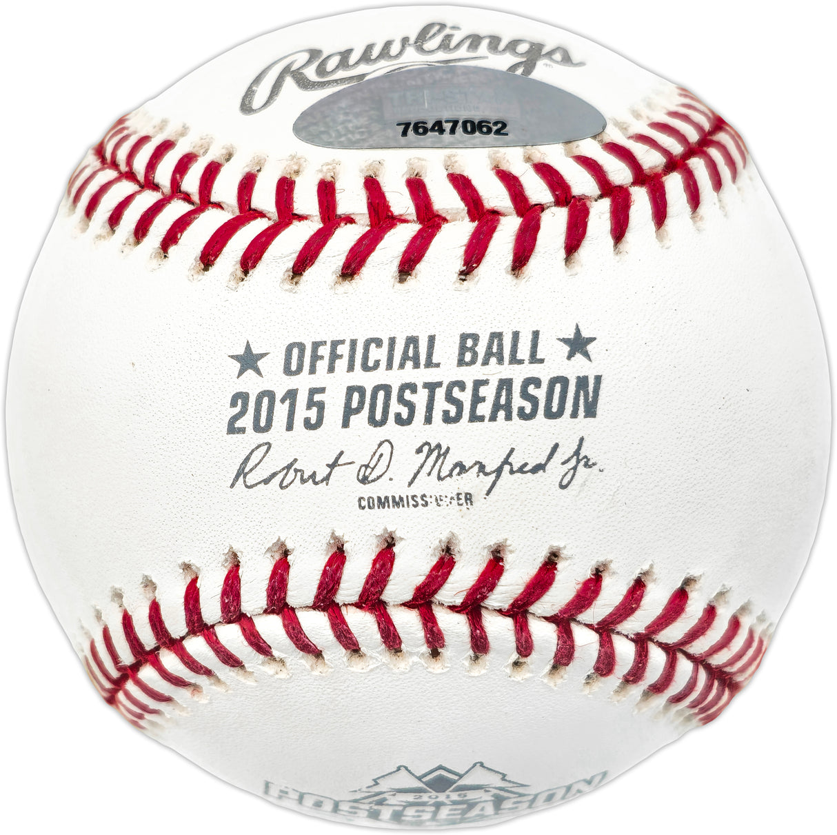 Carlos Correa Autographed Official 2015 Postseason Logo MLB Baseball Houston Astros Signed Twice TriStar Holo #7647062