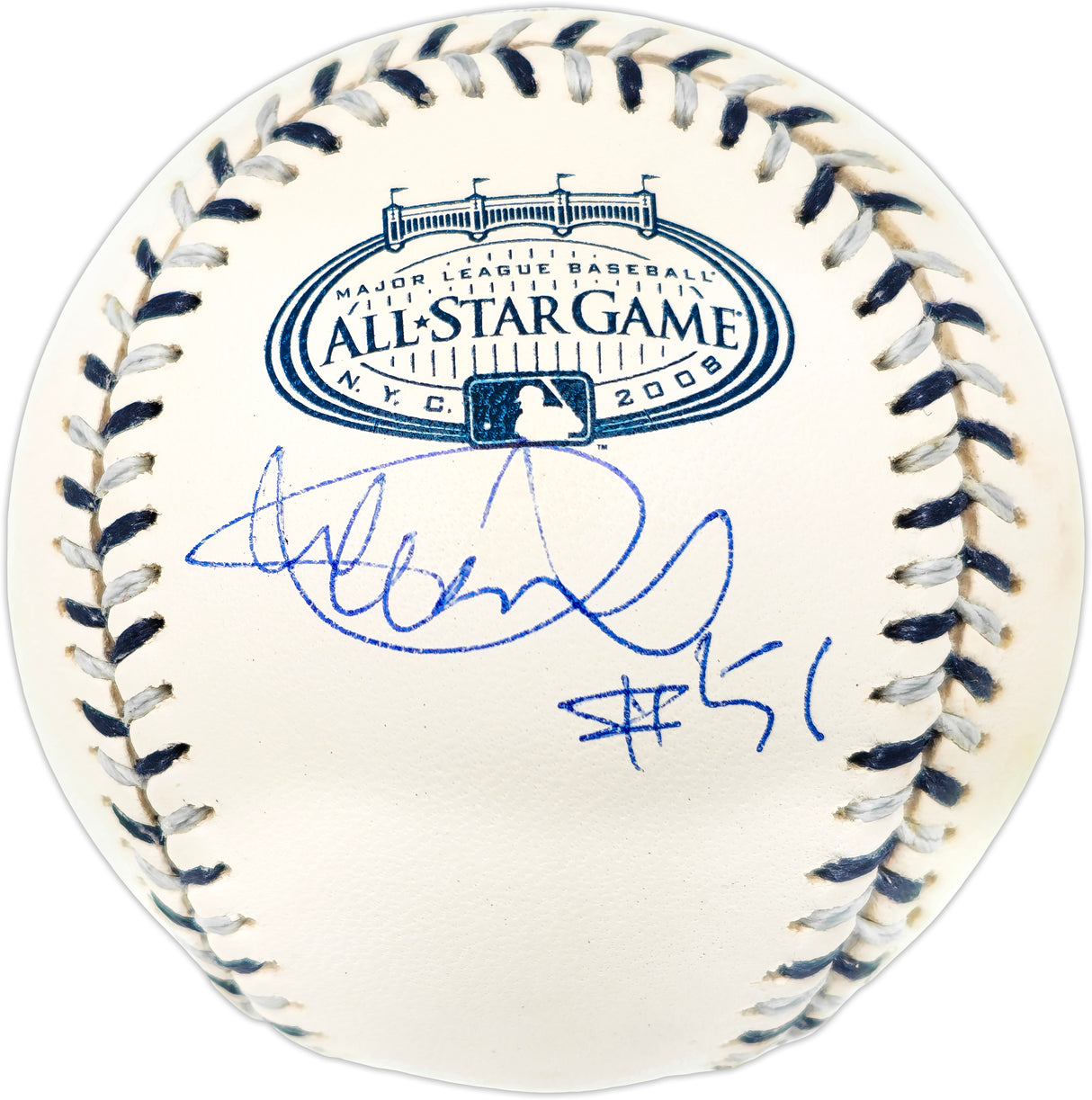 Ichiro Suzuki Autographed Official 2008 All Star Game Logo Baseball Seattle Mariners "#51" IS Holo SKU #237496