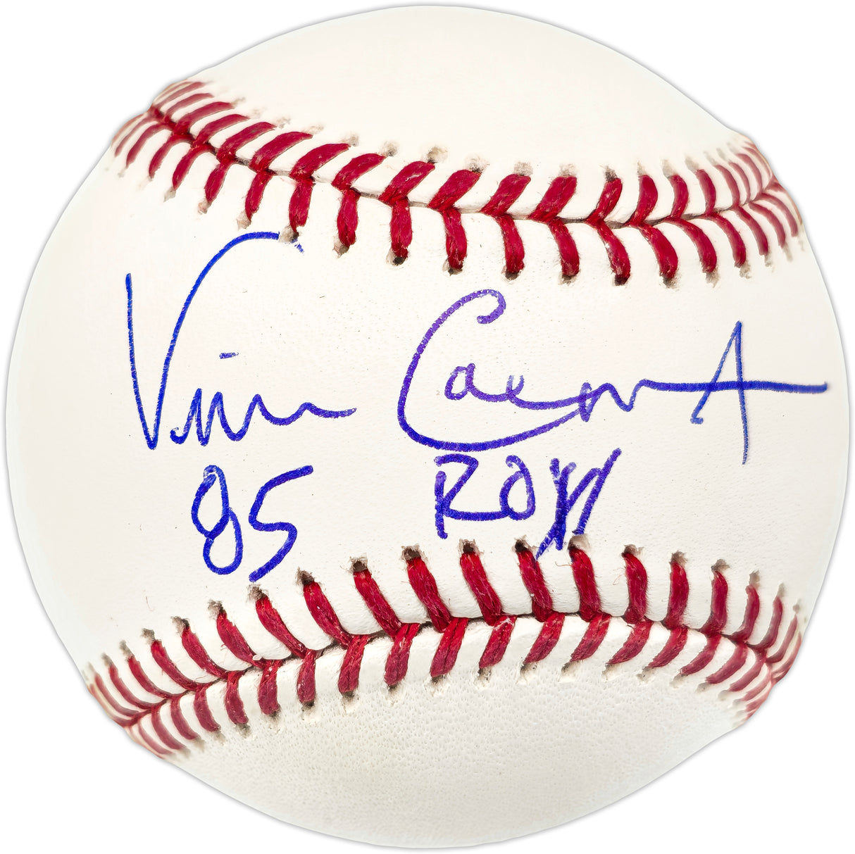 Vince Coleman Autographed Official MLB Baseball St. Louis Cardinals "85 ROY" Beckett BAS QR #BJ56441