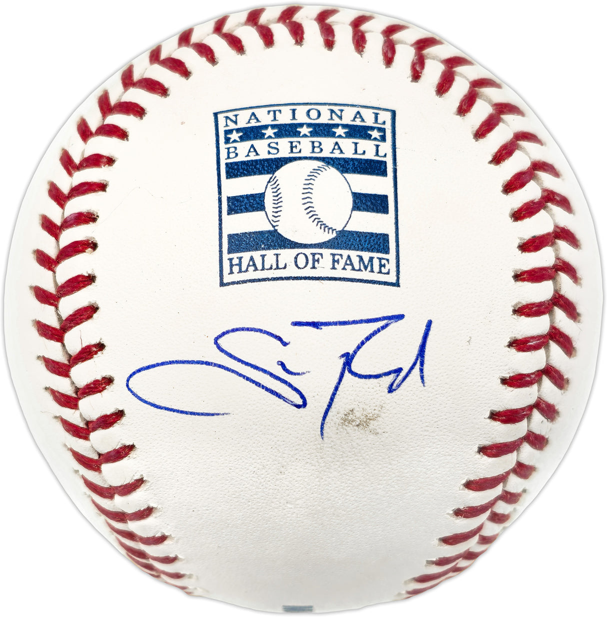 Scott Rolen Autographed Official HOF Logo Baseball St. Louis Cardinals Beckett BAS Witness #W398478