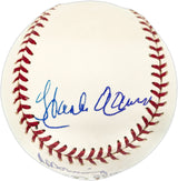 Hank Aaron & Al Downing Autographed Official MLB Baseball "Move Over Babe" HA Holo & #30/48 Steiner Holo SKU #238440