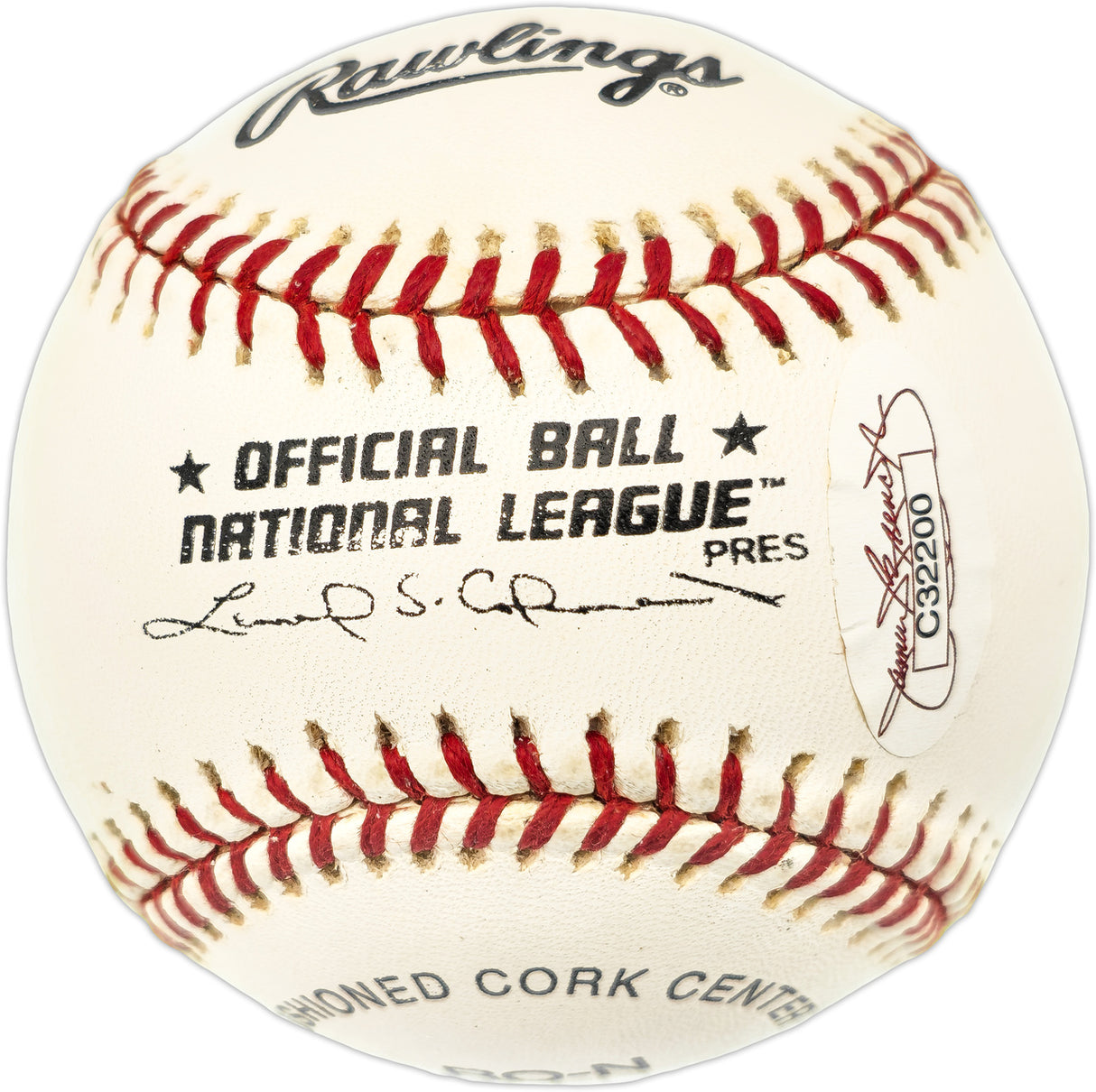 Gene Conley Autographed Official NL Baseball Milwaukee Braves "1957 Braves" JSA #C32200