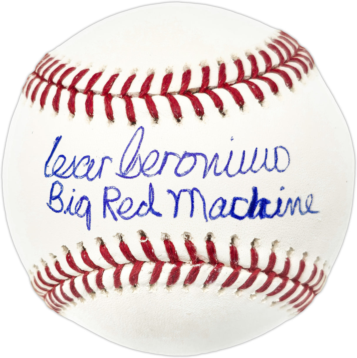 Cesar Geronimo Autographed Official MLB Baseball Cincinnati Reds "Big Red Machine" Beckett BAS Witness #WZ49317