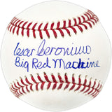 Cesar Geronimo Autographed Official MLB Baseball Cincinnati Reds "Big Red Machine" Beckett BAS Witness #WZ49317