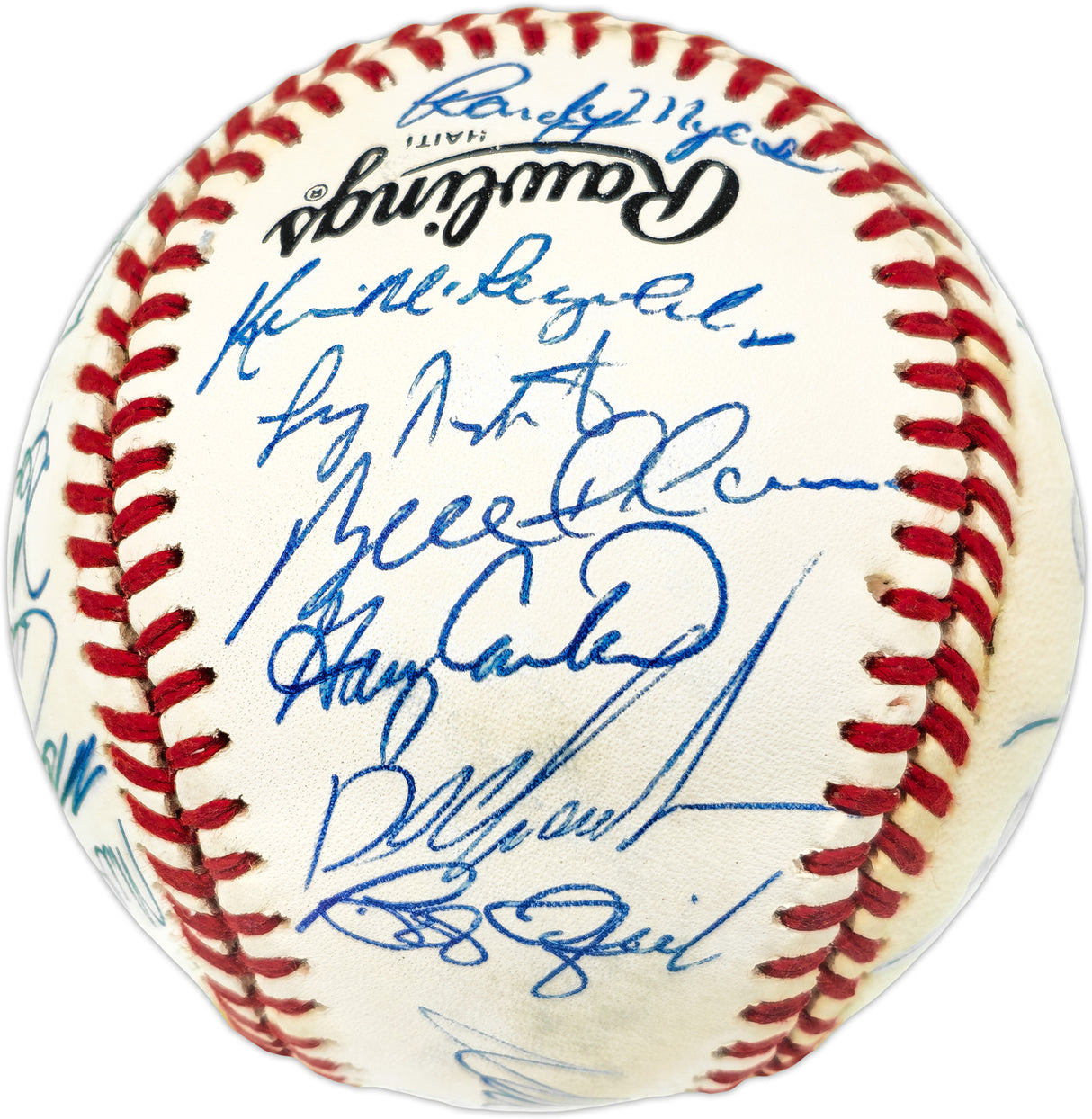 1986 New York Mets Team Autographed Official NL Baseball With 29 Signatures Including Gary Carter PSA/DNA #W03517