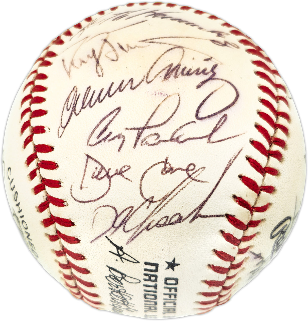 1986 New York Mets Team Autographed Official NL Baseball With 29 Signatures Including Gary Carter PSA/DNA #W03520