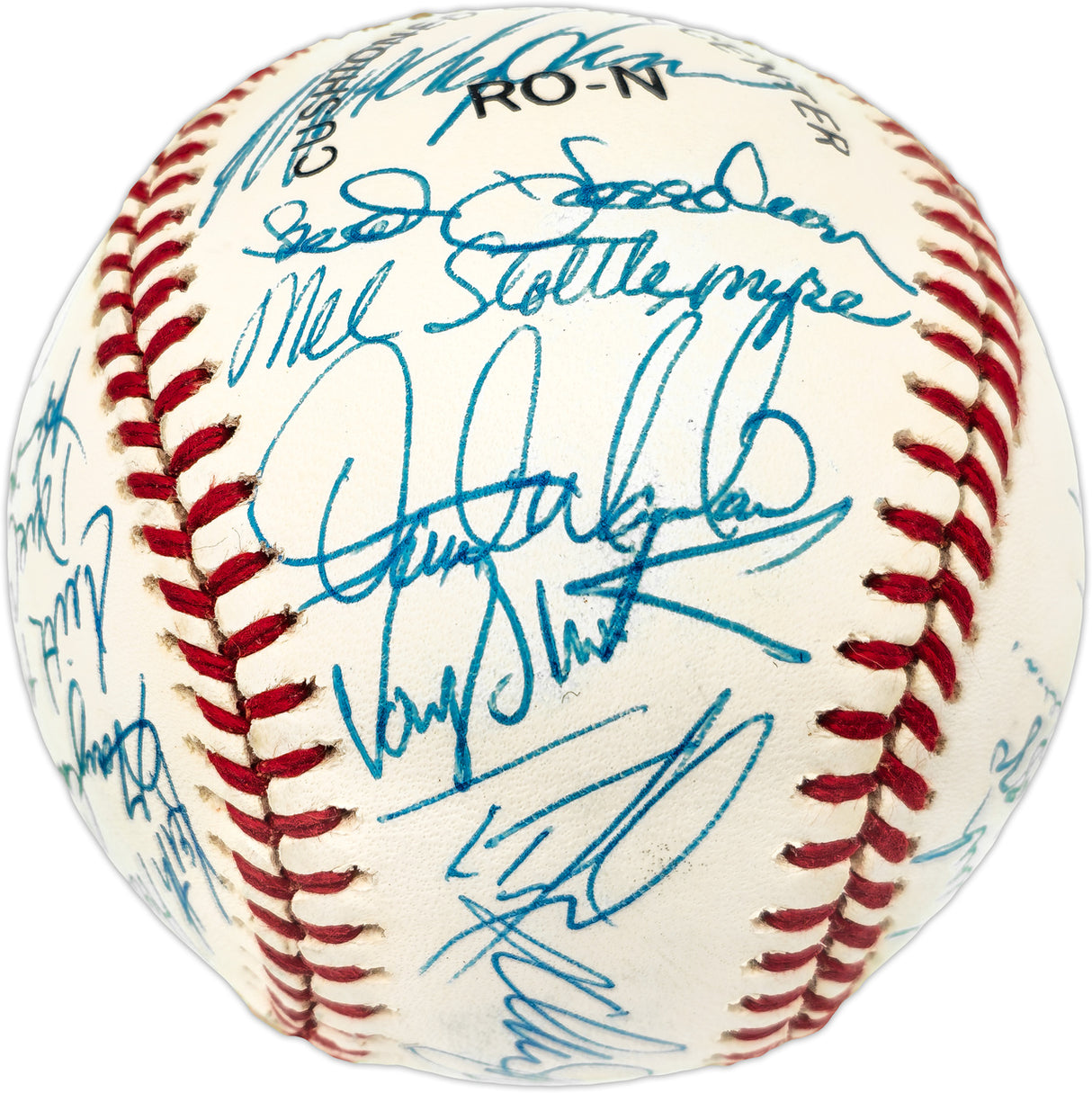 1986 New York Mets Team Autographed Official NL Baseball With 29 Signatures Including Gary Carter PSA/DNA #W03521