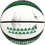 Larry Bird Autographed Green City Edition Auerbach Smoke Logo Basketball Boston Celtics Beckett BAS Witness Stock #222787