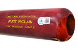 Matt McLain Autographed Red Victus Player Model Baseball Bat Cincinnati Reds ".290 Rookie Season" (Imperfections) Beckett BAS Witness Stock #222799