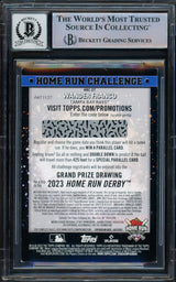 Wander Franco Autographed 2022 Topps Home Run Challenge Rookie Card #HRC27 Tampa Bay Rays Auto Grade Gem Mint 10 Beckett BAS #16168492