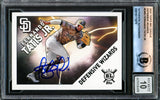 Fernando Tatis Jr. Autographed 2020 Topps Big League Defensive Wizards Card #DW-6 San Diego Padres Auto Grade Gem Mint 10 Beckett BAS #16173070