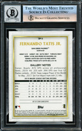 Fernando Tatis Jr. Autographed 2020 Topps Gallery National Baseball Card Day Card #GP-3 San Diego Padres Auto Grade Gem Mint 10 Beckett BAS #16173075