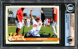 Juan Soto Autographed 2020 Topps Opening Day Spring Has Sprung Card #SHS-19 New York Yankees Beckett BAS #16177818