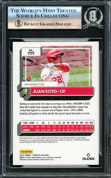 Juan Soto Autographed 2022 Donruss Card #225 New York Yankees Beckett BAS #16177841