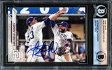 Fernando Tatis Jr. Autographed 2020 Topps Card #634 San Diego Padres Beckett BAS #16177979