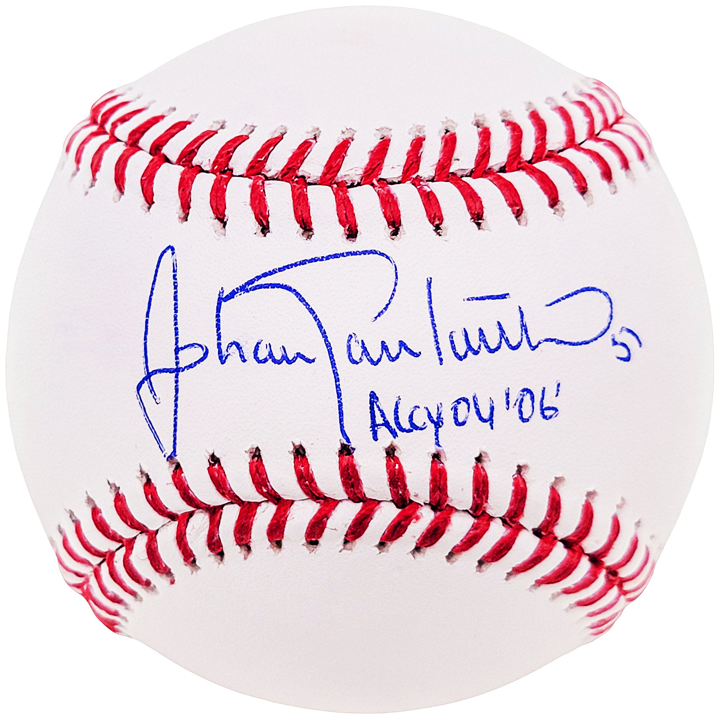 Johan Santana Autographed Official MLB Baseball Minnesota Twins "AL CY 04, 06" Beckett BAS Witness Stock #210998