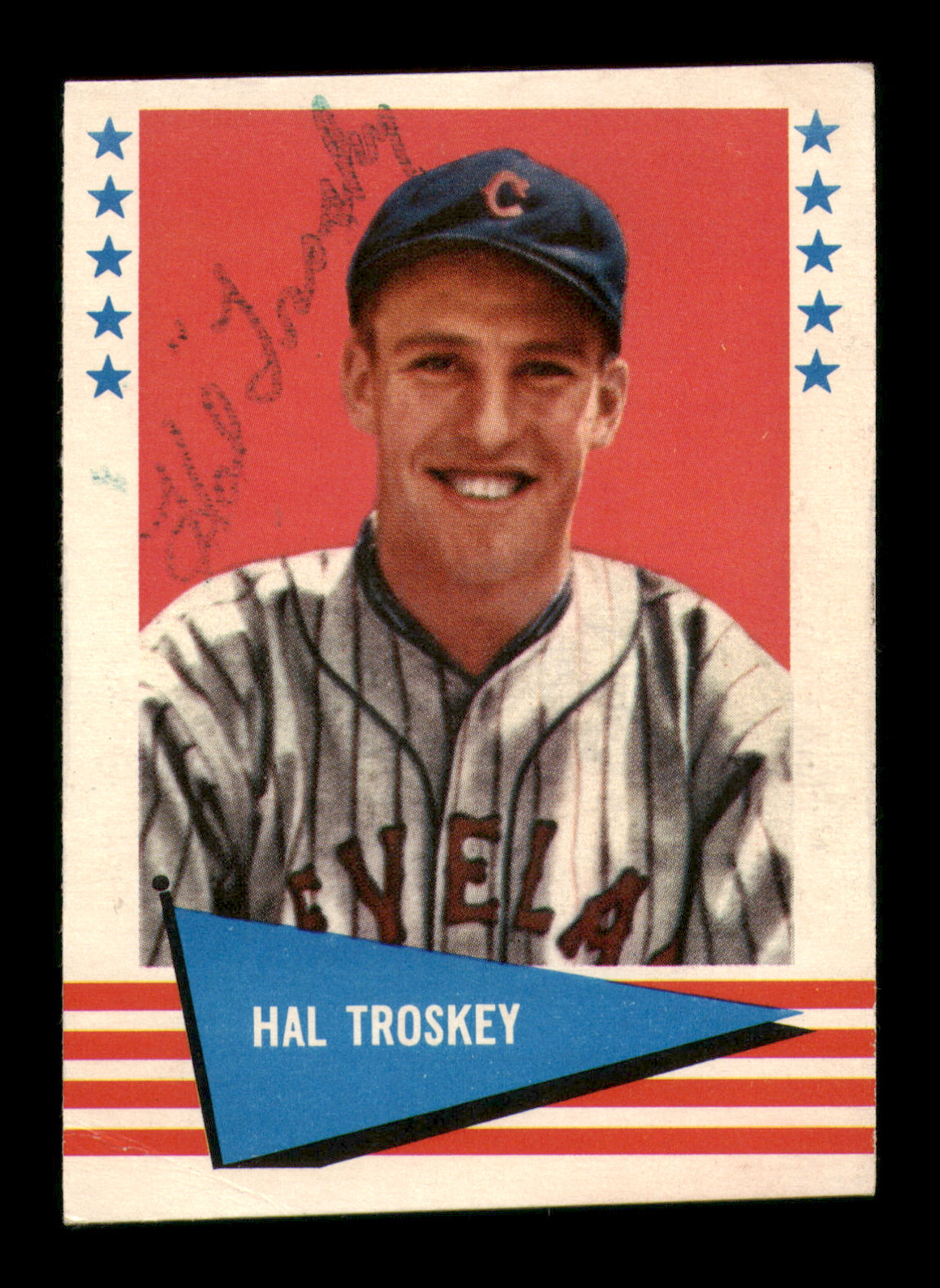 Hal Trosky Autographed 1961 Fleer Card #145 Cleveland Indians SKU #222110