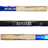 Matty Beniers Autographed 2022-23 Rookie Season Game Used Bauer Vapor Hyperlite Hockey Stick Seattle Kraken "2023 Calder, 24 G, 33 A, & 57 PTS." (Photo Matched) Beckett BAS QR & MeiGray Group #MGA34491