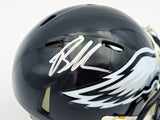 Brandon Graham Autographed Philadelphia Eagles 2022 Alternate Black Speed Mini Helmet Beckett BAS Witness Stock #238572