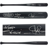 Jay Buhner Autographed Black Louisville Slugger Pro Stock Baseball Bat Seattle Mariners "Keep Swingin" Beckett BAS Witness Stock #238593