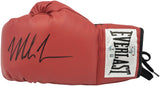 Mike Tyson Autographed Red Everlast Boxing Glove LH Beckett BAS Witness Stock #238299