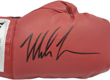 Mike Tyson Autographed Red Everlast Boxing Glove RH Beckett BAS Witness Stock #238300