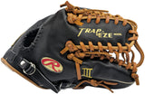 Vernon Wells Unsigned Game Used Rawlings Trap-Eze Fielding Glove Toronto Blue Jays SKU #238631