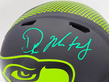 D.K. DK Metcalf Autographed Seattle Seahawks Eclipse Black Full Size Authentic Helmet Fanatics Holo #B53691