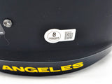 Kyren Williams Autographed Los Angeles Rams Eclipse Black Full Size Speed Replica Helmet Beckett BAS Witness Stock #224746