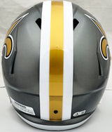 Alvin Kamara Autographed New Orleans Saints Flash Gray Full Size Speed Replica Helmet Beckett BAS Witness Stock #224740