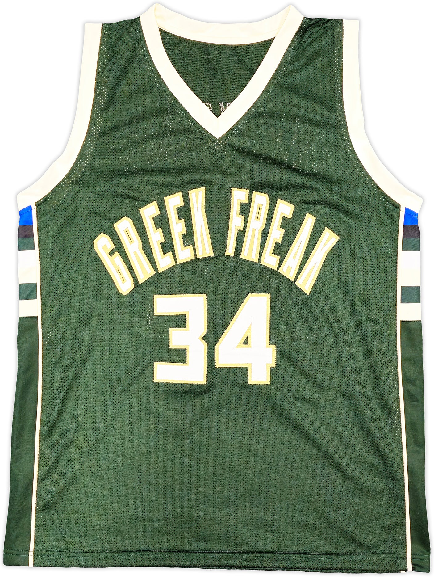 Milwaukee Bucks Giannis Antetokounmpo Autographed Green Jersey Beckett BAS Witness Stock #224708