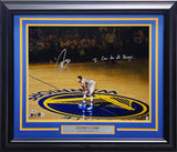 Stephen Curry Autographed Framed 16x20 Photo Golden State Warriors "I Can Do All Things" Beckett BAS Stock #238541