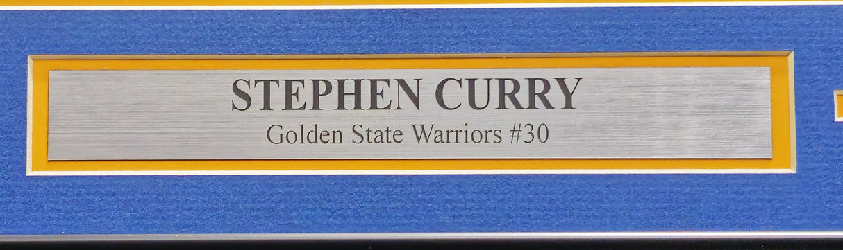 Stephen Curry Autographed Framed 16x20 Photo Golden State Warriors "2974" JSA Stock #238542