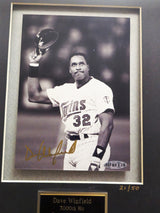 Dave Winfield Autographed Framed Gold 3000th Hit Club 5x7 Photo Minnesota Twins #21/50 UDA Holo #BAF85240