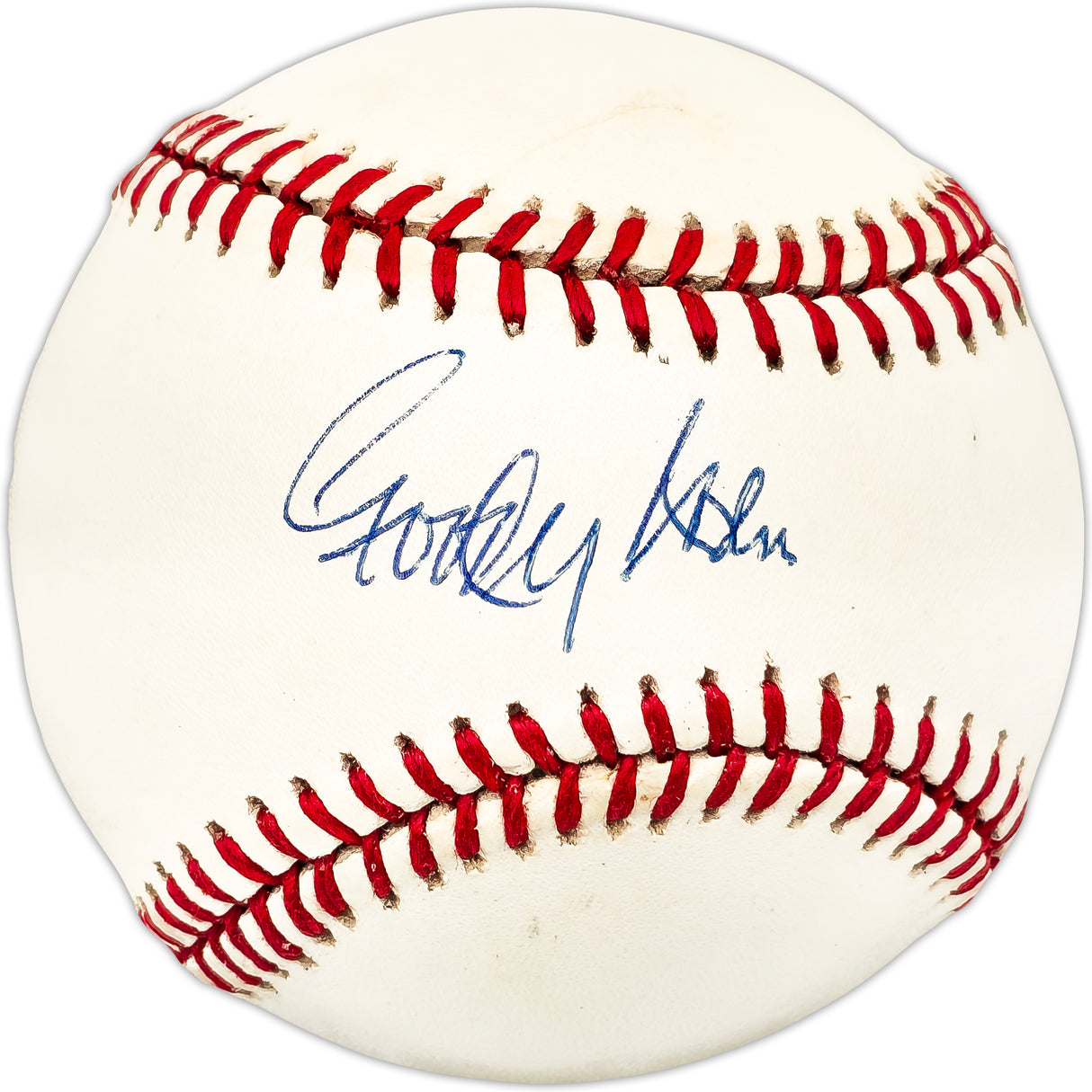 Goody Rosen Autographed Official NL Baseball Brooklyn Dodgers Beckett BAS QR #BL93620