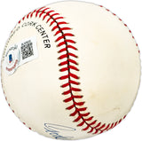 Goody Rosen Autographed Official NL Baseball Brooklyn Dodgers Beckett BAS QR #BL93620