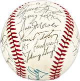 1979 Minnesota Twins Team Signed Autographed Official NL Baseball With 28 Signatures SKU #225356