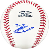 Mookie Betts Autographed Official 2018 MLB Postseason Logo Baseball Boston Red Sox JSA #AN24515